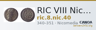 RIC VIII Nicomedia 40 — CANOA