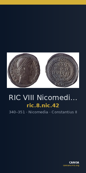 RIC VIII Nicomedia 42 — CANOA