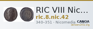 RIC VIII Nicomedia 42 — CANOA