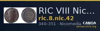 RIC VIII Nicomedia 42 — CANOA