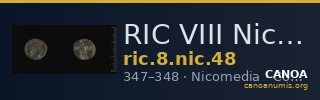 RIC VIII Nicomedia 48 — CANOA