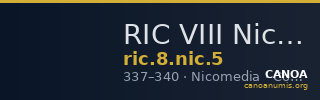 RIC VIII Nicomedia 5 — CANOA