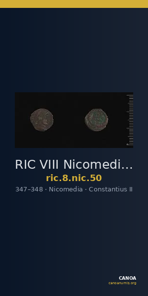 RIC VIII Nicomedia 50 — CANOA