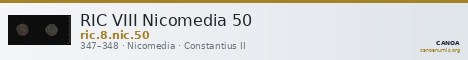 RIC VIII Nicomedia 50 — CANOA