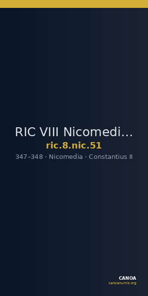 RIC VIII Nicomedia 51 — CANOA