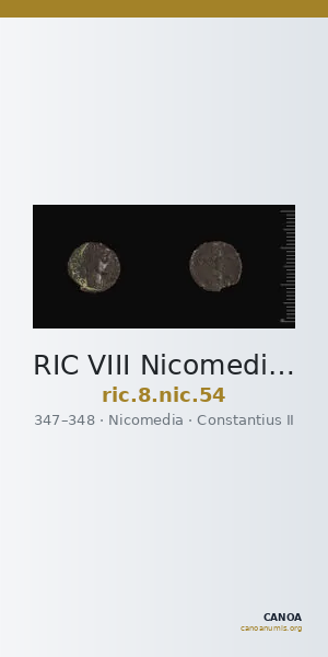RIC VIII Nicomedia 54 — CANOA