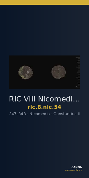 RIC VIII Nicomedia 54 — CANOA
