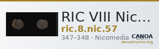 RIC VIII Nicomedia 57 — CANOA