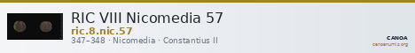 RIC VIII Nicomedia 57 — CANOA