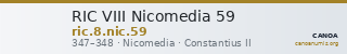 RIC VIII Nicomedia 59 — CANOA