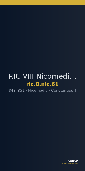 RIC VIII Nicomedia 61 — CANOA