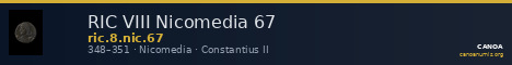 RIC VIII Nicomedia 67 — CANOA