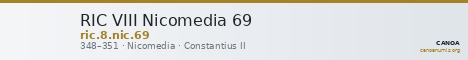 RIC VIII Nicomedia 69 — CANOA