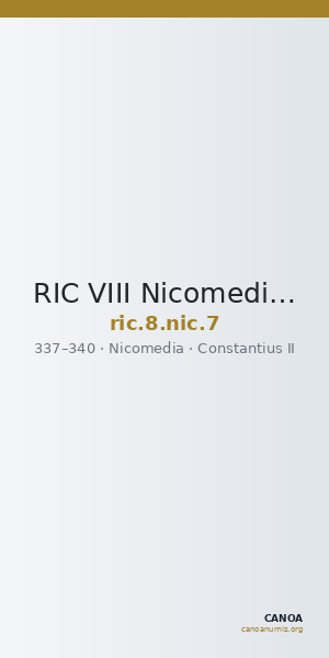 RIC VIII Nicomedia 7 — CANOA