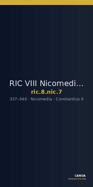 RIC VIII Nicomedia 7 — CANOA