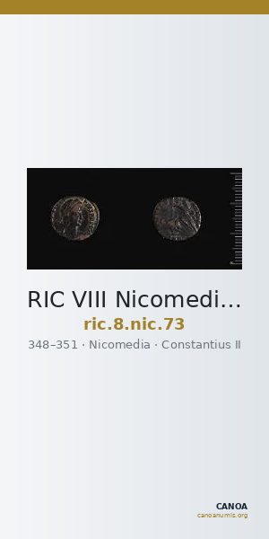 RIC VIII Nicomedia 73 — CANOA