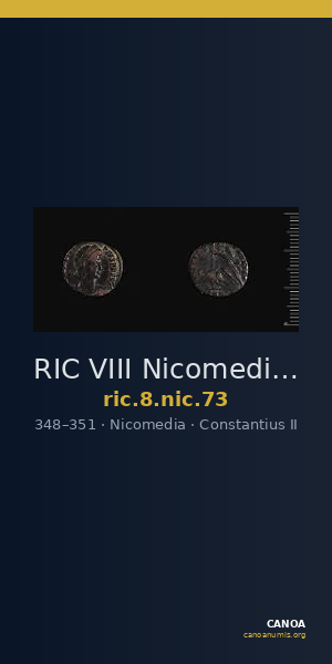 RIC VIII Nicomedia 73 — CANOA