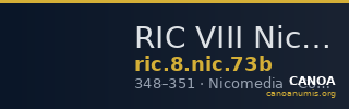 RIC VIII Nicomedia 73b — CANOA
