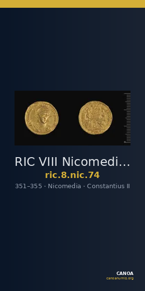 RIC VIII Nicomedia 74 — CANOA