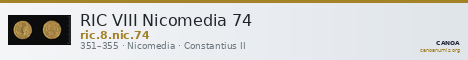 RIC VIII Nicomedia 74 — CANOA