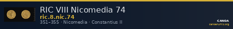 RIC VIII Nicomedia 74 — CANOA
