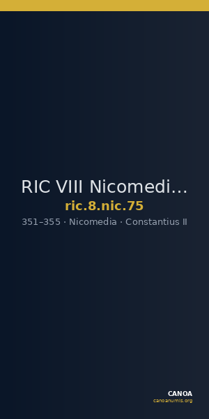 RIC VIII Nicomedia 75 — CANOA