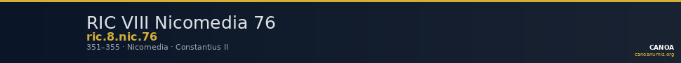 RIC VIII Nicomedia 76 — CANOA