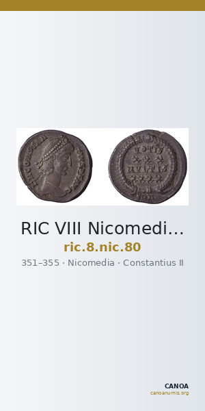 RIC VIII Nicomedia 80 — CANOA