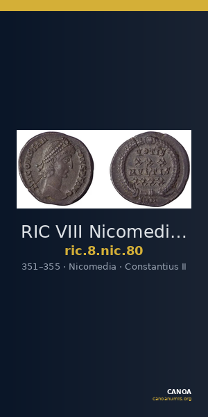 RIC VIII Nicomedia 80 — CANOA