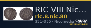 RIC VIII Nicomedia 80 — CANOA