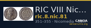 RIC VIII Nicomedia 81 — CANOA