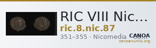 RIC VIII Nicomedia 87 — CANOA
