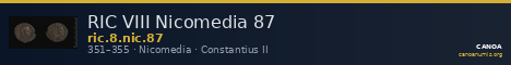 RIC VIII Nicomedia 87 — CANOA