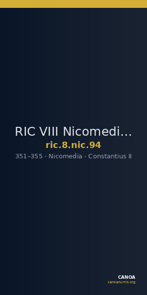 RIC VIII Nicomedia 94 — CANOA