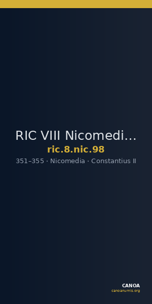 RIC VIII Nicomedia 98 — CANOA