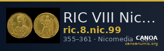 RIC VIII Nicomedia 99 — CANOA