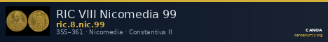 RIC VIII Nicomedia 99 — CANOA