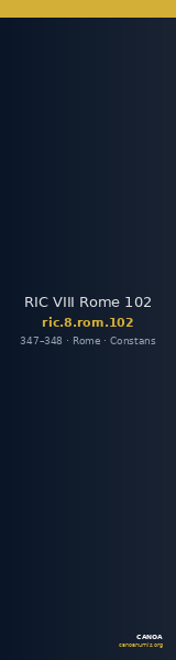 RIC VIII Rome 102 — CANOA