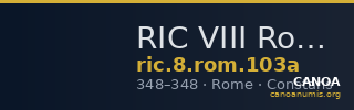 RIC VIII Rome 103a — CANOA