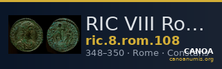 RIC VIII Rome 108 — CANOA