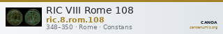 RIC VIII Rome 108 — CANOA