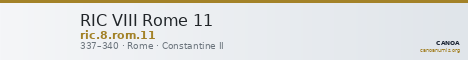 RIC VIII Rome 11 — CANOA