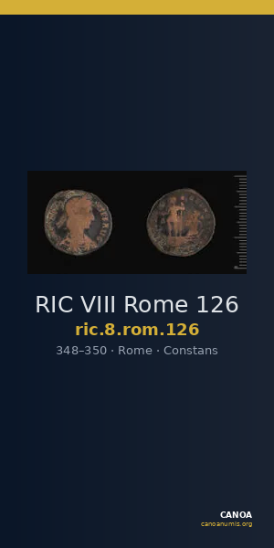 RIC VIII Rome 126 — CANOA