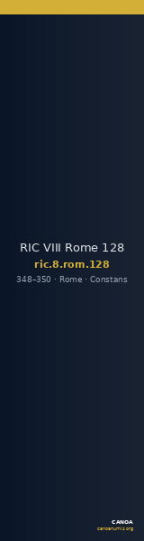 RIC VIII Rome 128 — CANOA