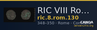 RIC VIII Rome 130 — CANOA