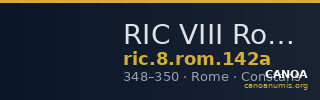 RIC VIII Rome 142a — CANOA