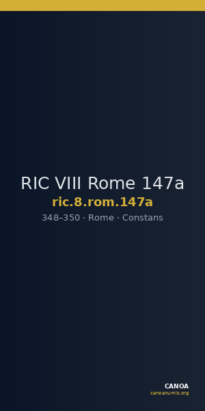 RIC VIII Rome 147a — CANOA