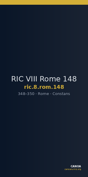 RIC VIII Rome 148 — CANOA