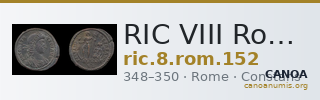 RIC VIII Rome 152 — CANOA