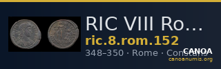 RIC VIII Rome 152 — CANOA